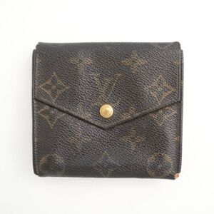 Authentic Louis Vuitton Classic Checkerboard Checkered Brown Canvas Sarah Wallet